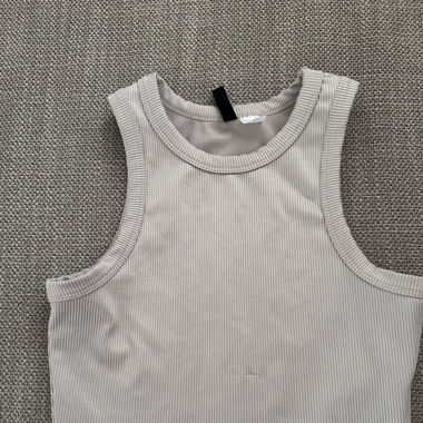 Graues basic tank top