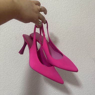 Décolleté slingback rosa