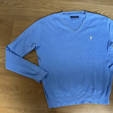 Ralph Lauren Pullover V-Neck 100% Baumwolle  Gr. M