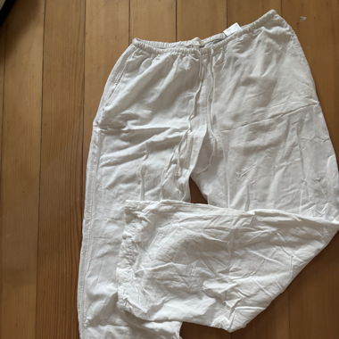 Leinen Hose weiß 