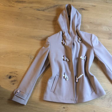 Manteau court, beige, classe 
