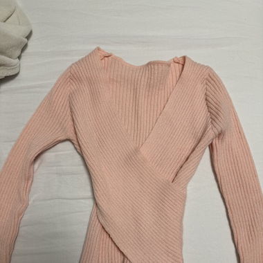 Strick oberteil Pink
