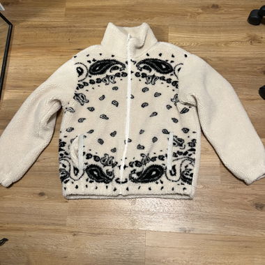 paisley teddy jacket - size S