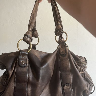 Braune Giorgio Brato Ledertasche