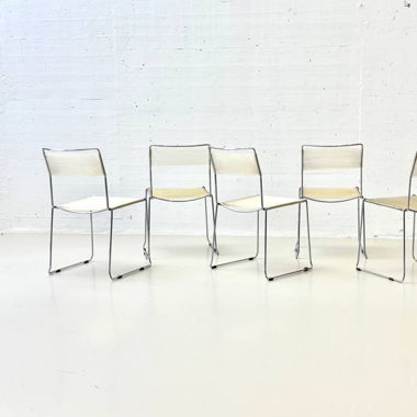 6 Spaghetti Stühle von Giandomenico Belotti, Alias