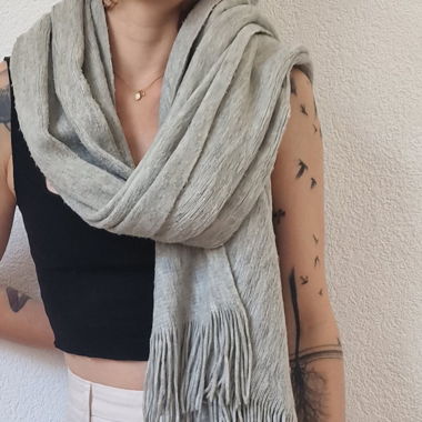 Écharpe grise 