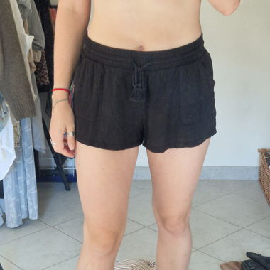 Pantaloncini in tessuto neri