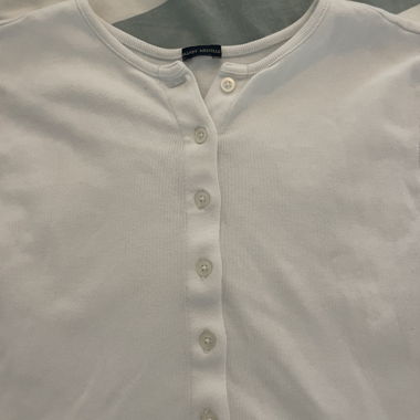 Weisses Cropped Cardigan von Brandy Melville
