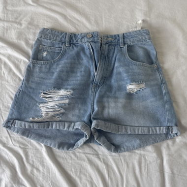 Denim Shorts with Rips
