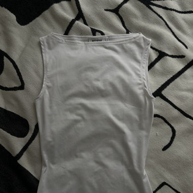 Weekday boatneck top - weiss
