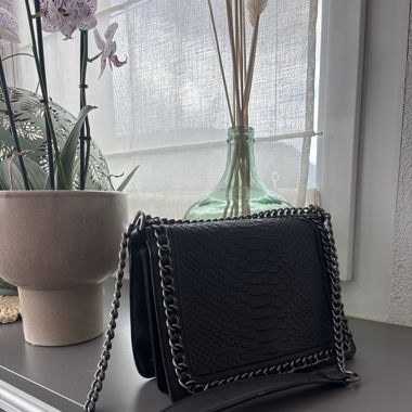 Sac à main argenté/anthracite