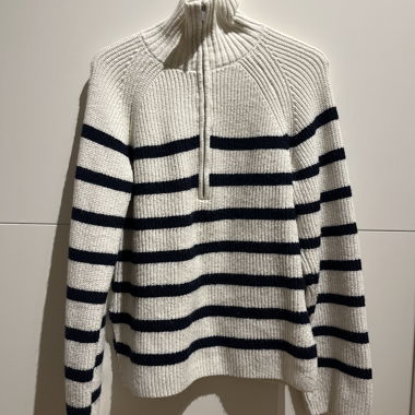 Pull en maille à rayures