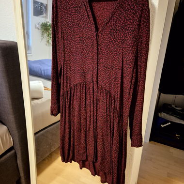 Mbym Kleid Bordeaux geblümt Gr.S 