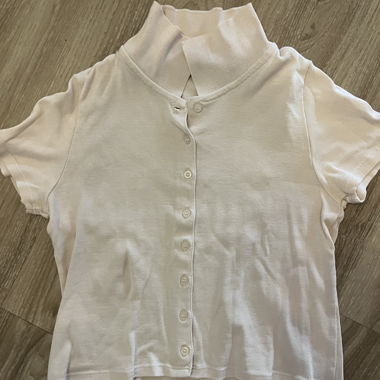 Brandy Melville Polo Crop Top