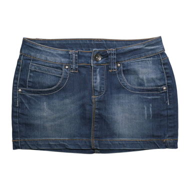 Mini-jupe en denim foncé Y2K