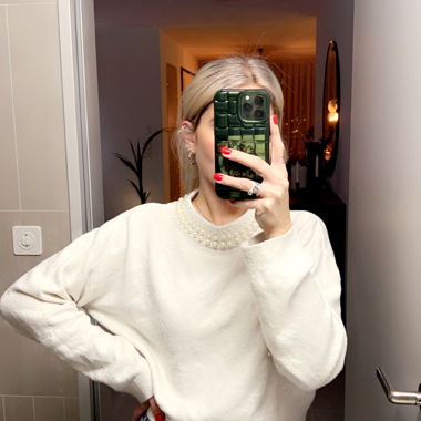 H&M Perlen Pullover