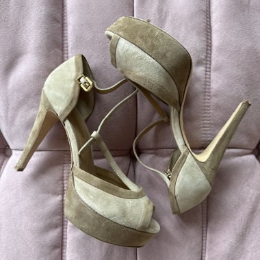 Leather Platform Pumps