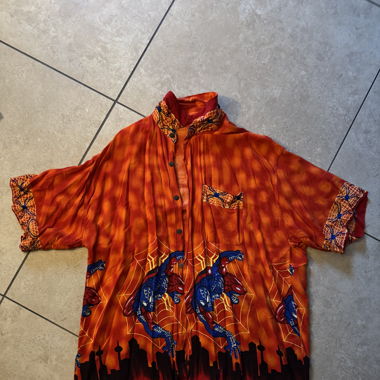 Fun Spiderman buttondown