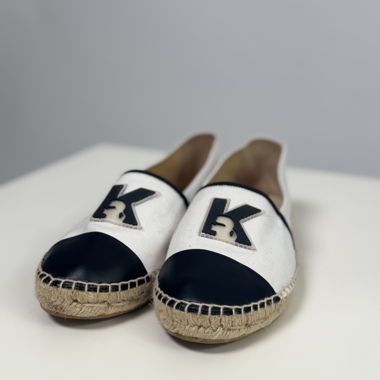 Karl Lagerfeld White Espadrilles