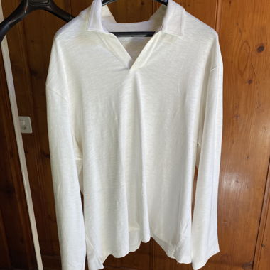 White baggy blank longsleeve