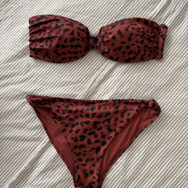 Red Leopard Bikini