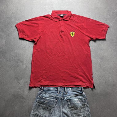 Vintage Ferrari Polo Red M