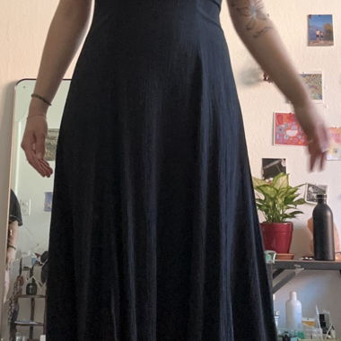Robe noire maxi