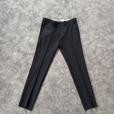 Pantalon de costume bleu marine, taille 48 (IT)