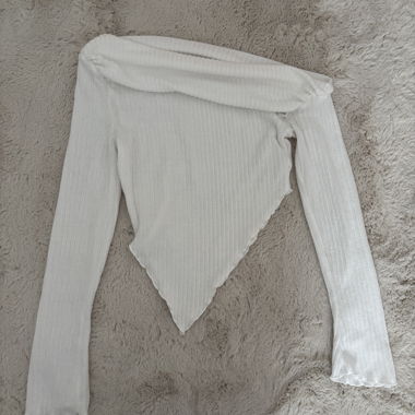 Weisses Off-Shoulder Top