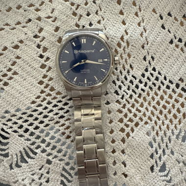 Husqvarna Orologio analogico acciaio blu