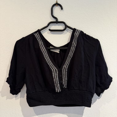 Haut noir Pull&Bear