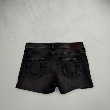 Shorts en jeans noirs True Religion