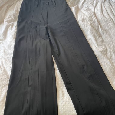 Pantaloni larghi in tessuto neri