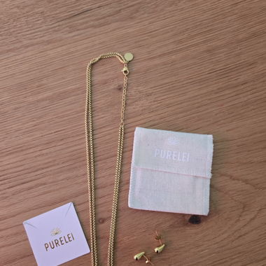  Kette mit Ohsteckerli Purelei neu