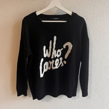„Who cares?“ Pullover