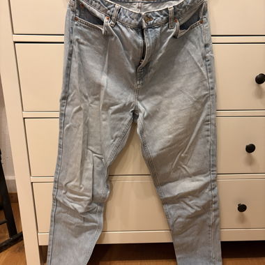 Topshop Mom Jeans Blu Chiaro