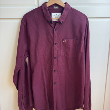 Camicia Hollister rosso bordeaux