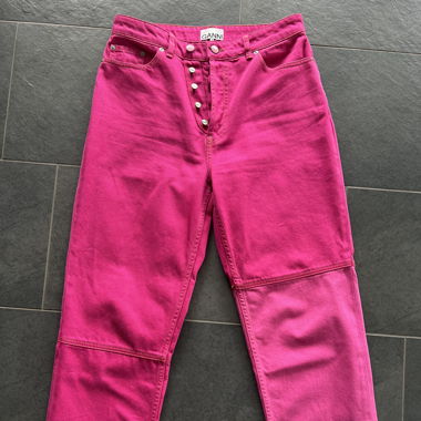 Ganni Pink Staight Leg Jeans