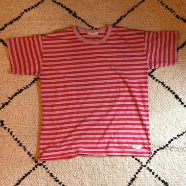 PULL&BEAR pink striped T-shirt, size M