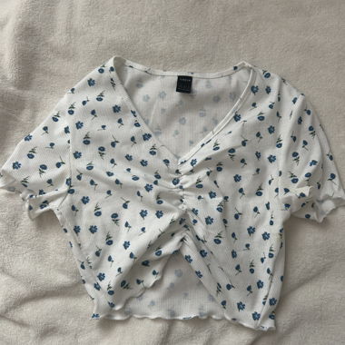 Blumenmuster T-Shirt