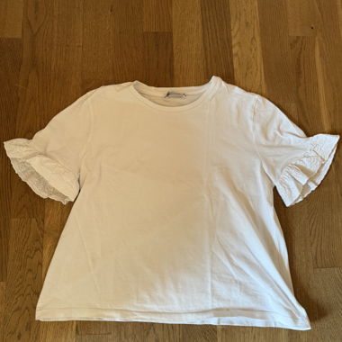 Zara White T-Shirt with Lace