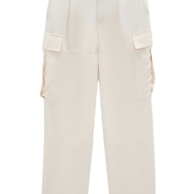 Pantaloni cargo beige