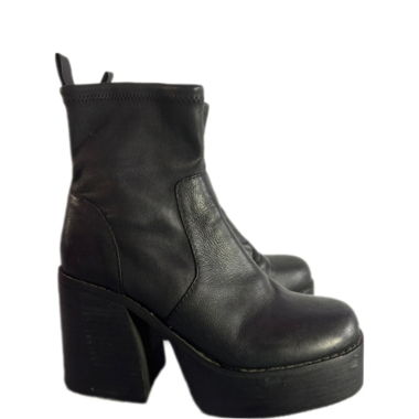 Bottines à plateformes talons épais 
