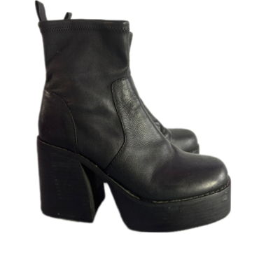 Bottines à plateformes talons épais 