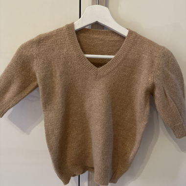 Gold V-Neck Sweater