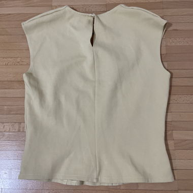 Beige Sleeveless Top