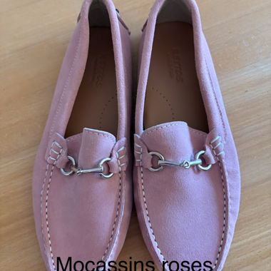 Mocassini rosa taglia 39