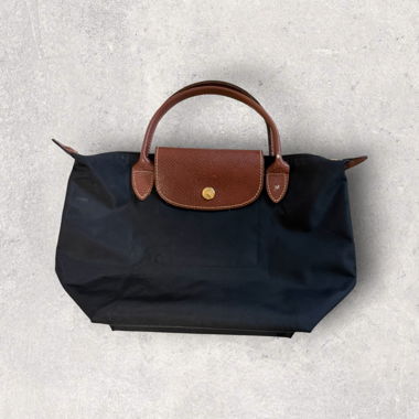 Longchamp-Tasche schwarz und braun