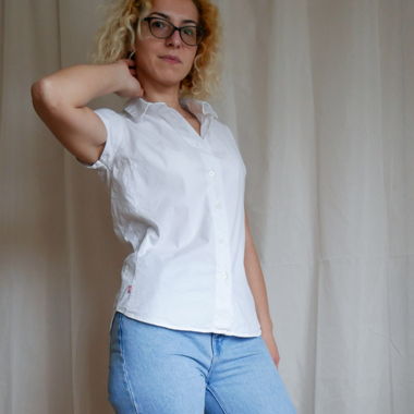 Camicia bianca classica Levi Strauss a maniche corte