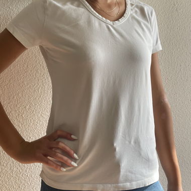 Basic white T-shirt